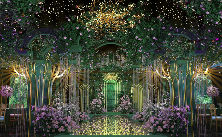 汉源奇妙森林婚礼堂效果展示