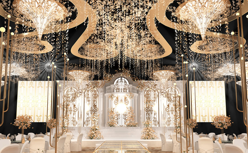 汉源花木兰喜事汇金色大厅效果展示